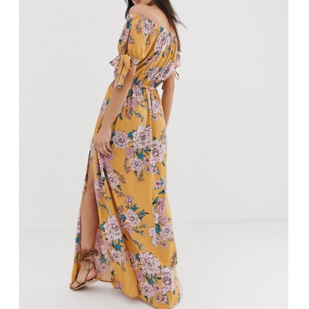 Band of Gypsies Floral Off the Shoulder Maxi NWT - Picture 2 of 8